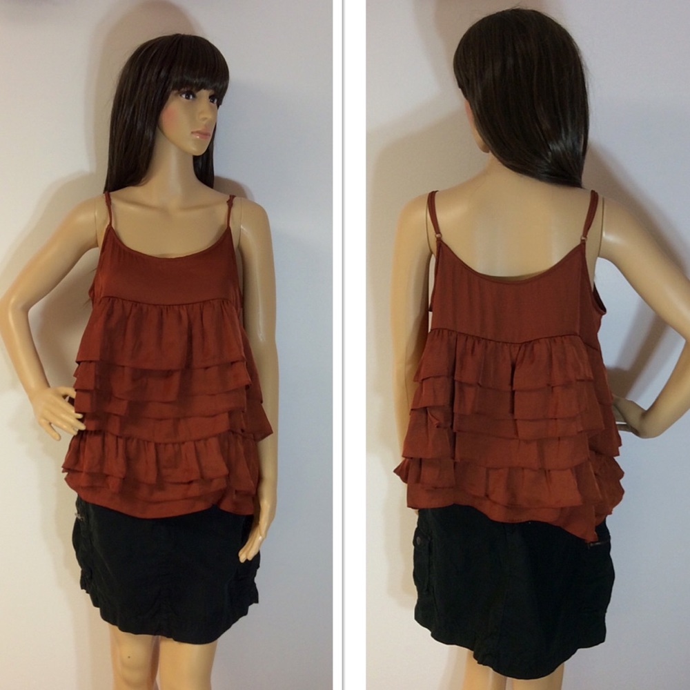 ADORABLE TANK STYLE TIERED BLOUSE - Picture 1 of 3